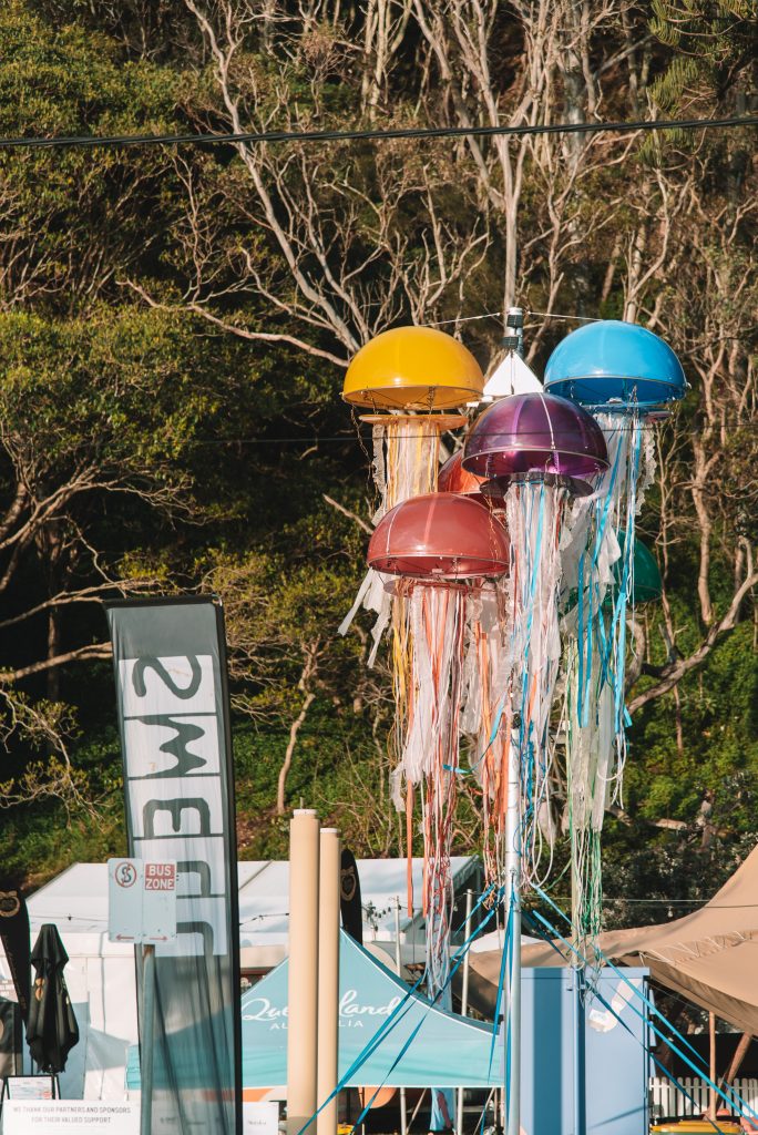 jelly fish sculptures currumbin swell festival