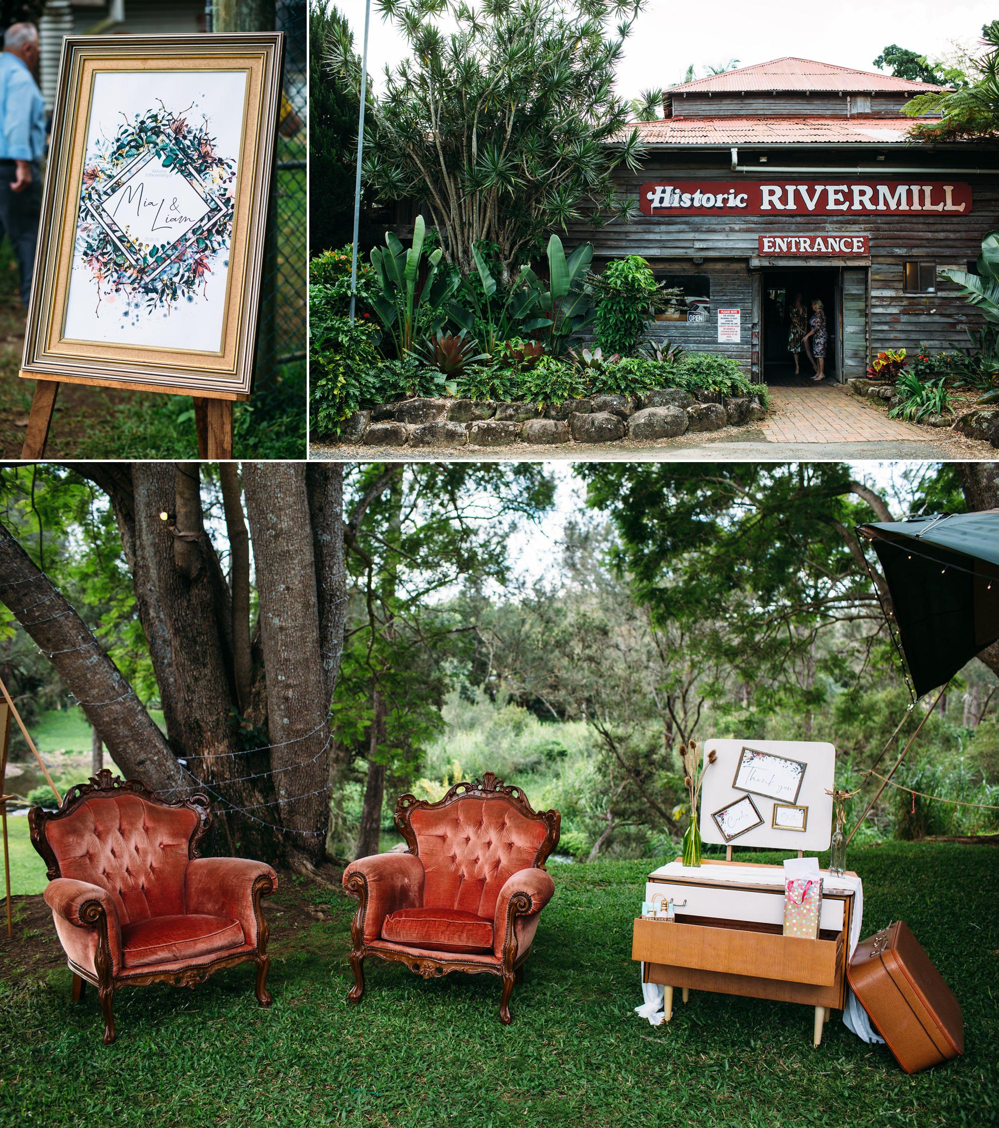 Tipi Wedding Historic Rivermill