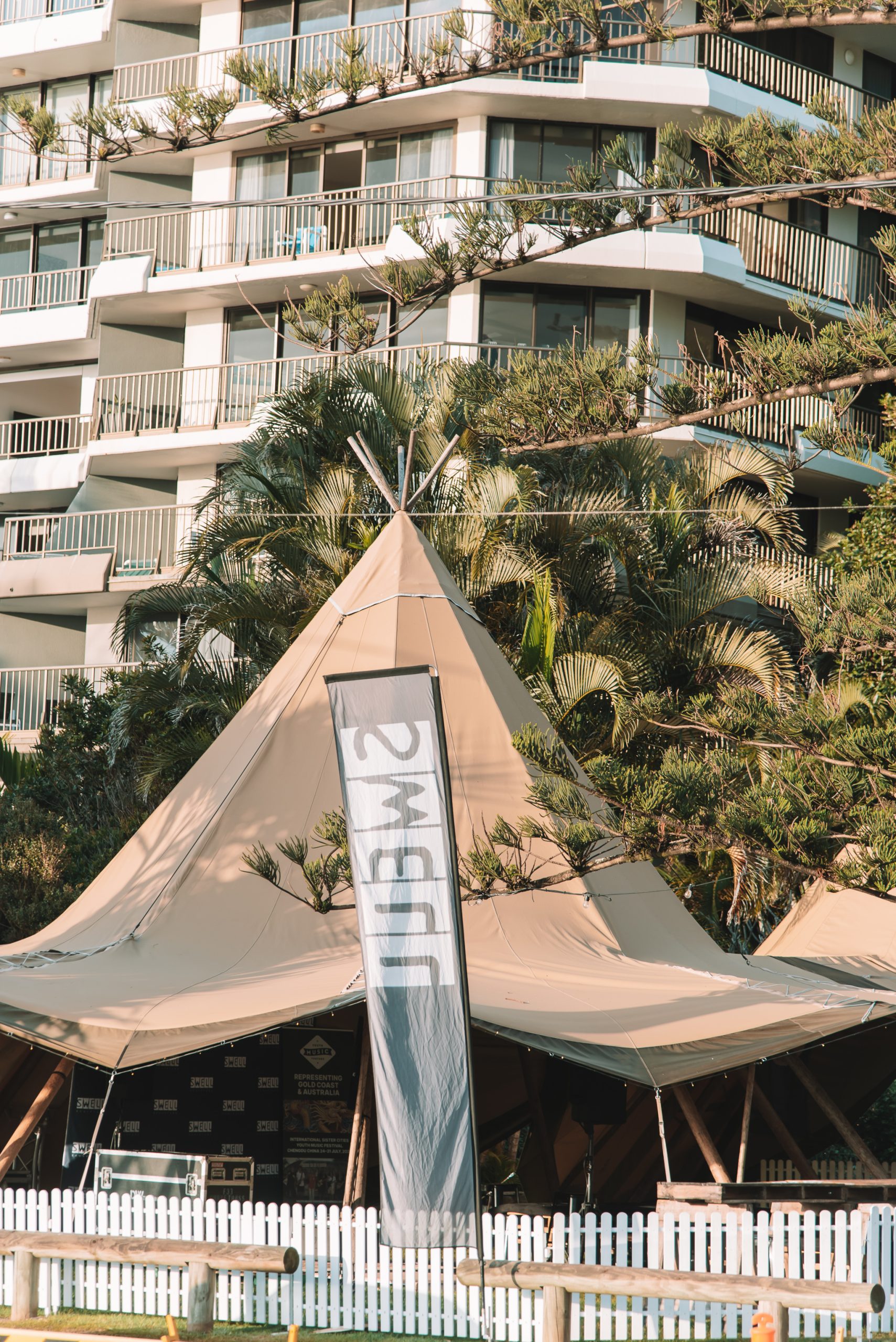 tipis in the park at currumbin