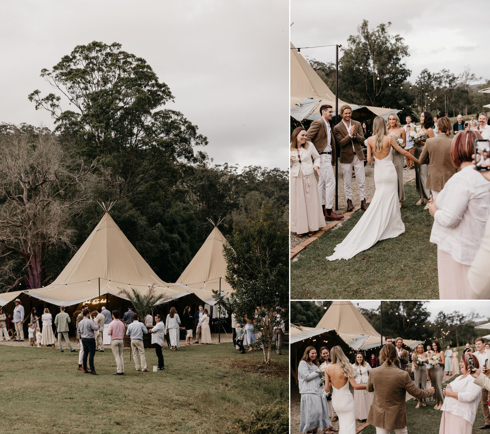 Gold Coast Farm House Tipi Wedding