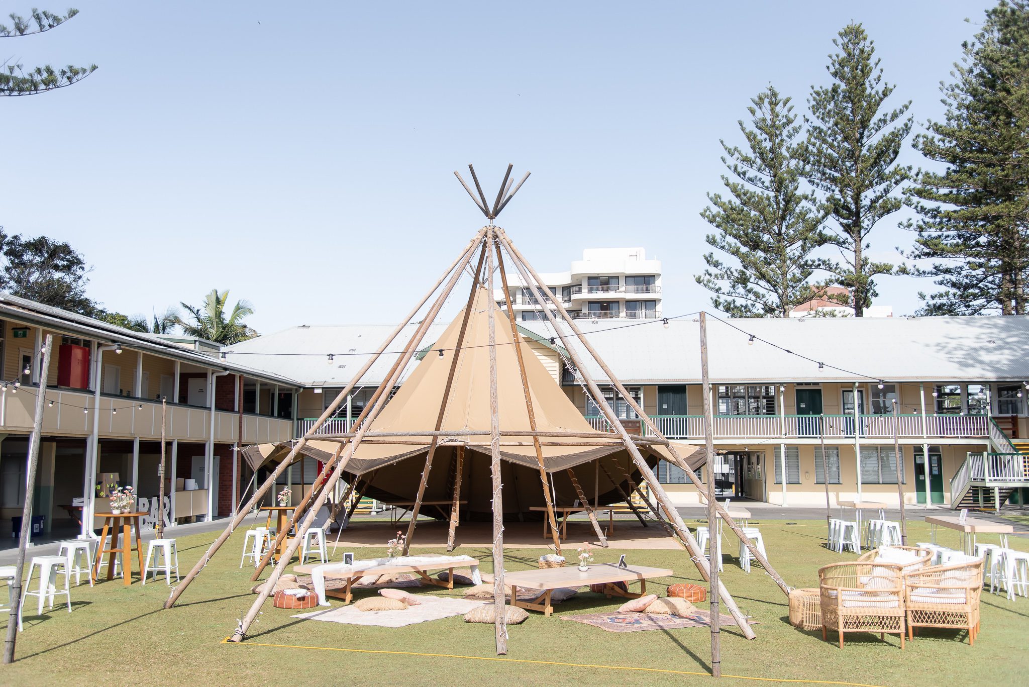 Kirra Hill tipi wedding