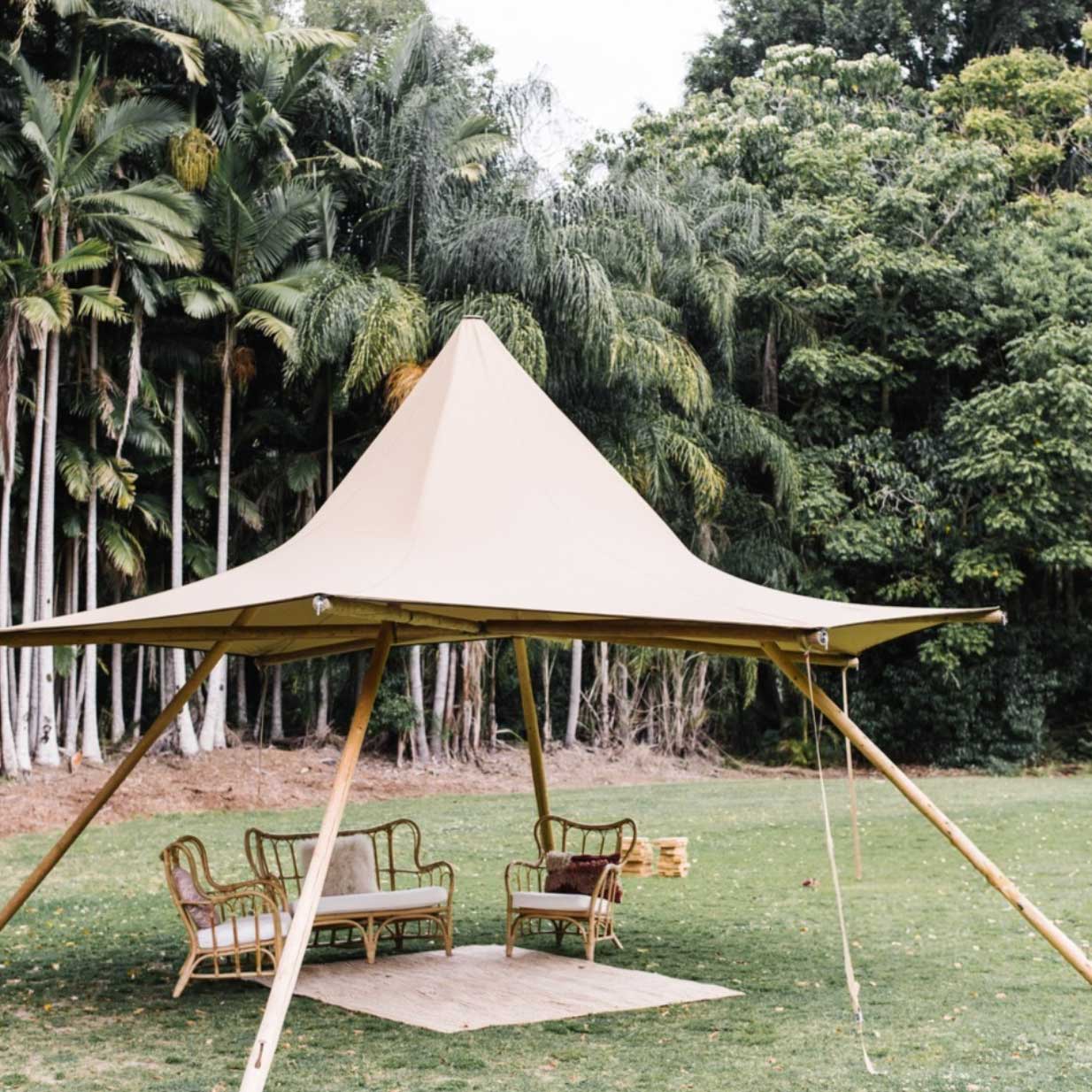 mini canopy tipi hire for weddings and events
