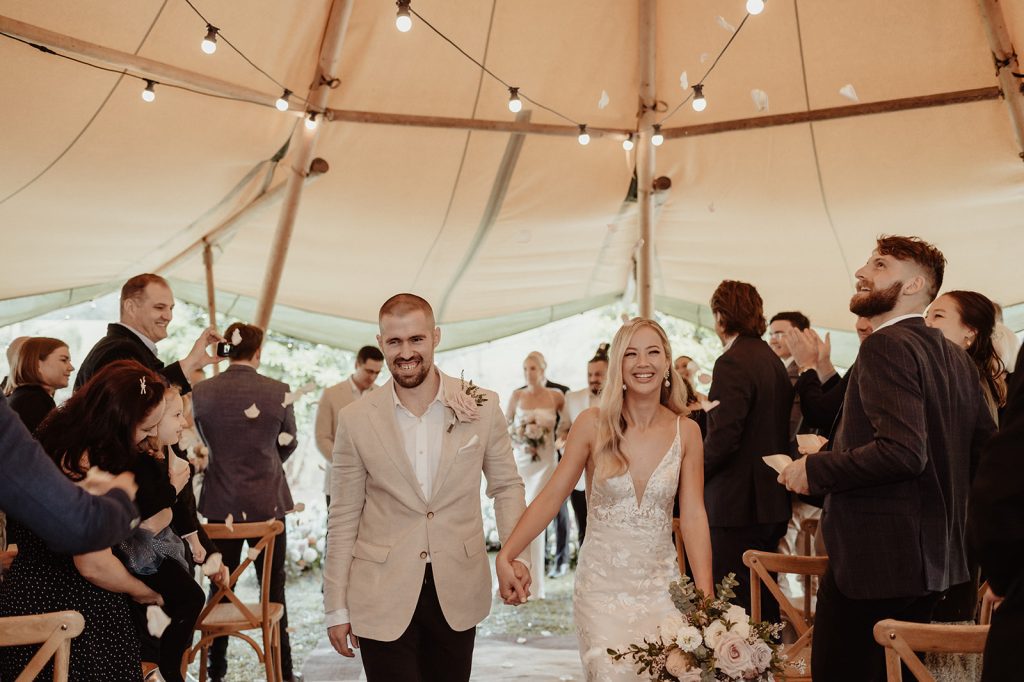 wet weather plan tipi wedding