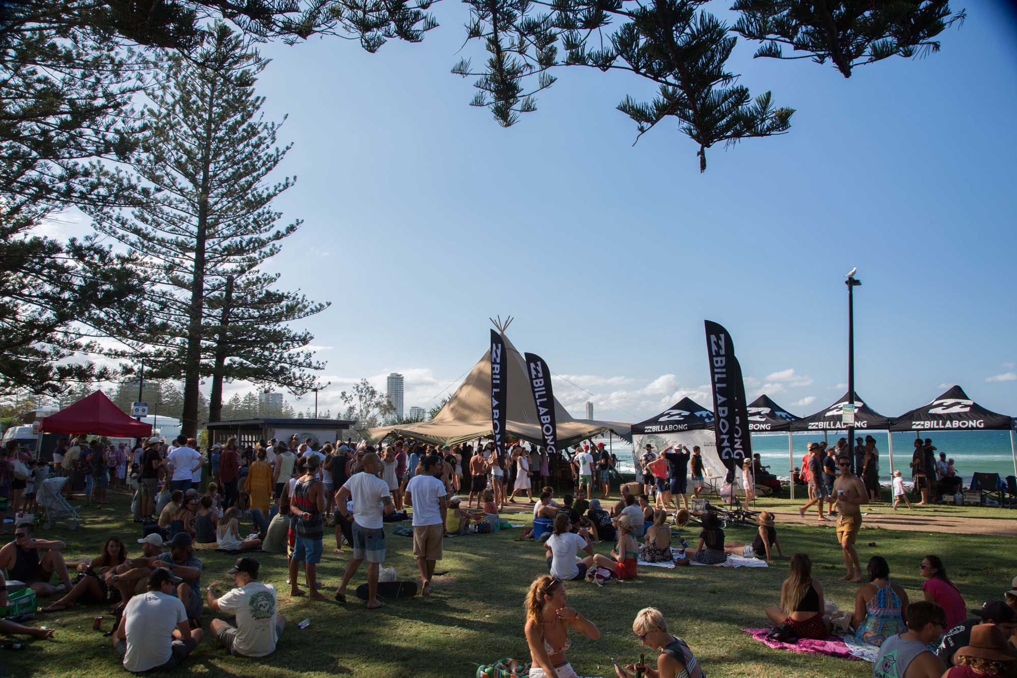 Gold Coast Tipis Burleigh Boardriders Surf Festival