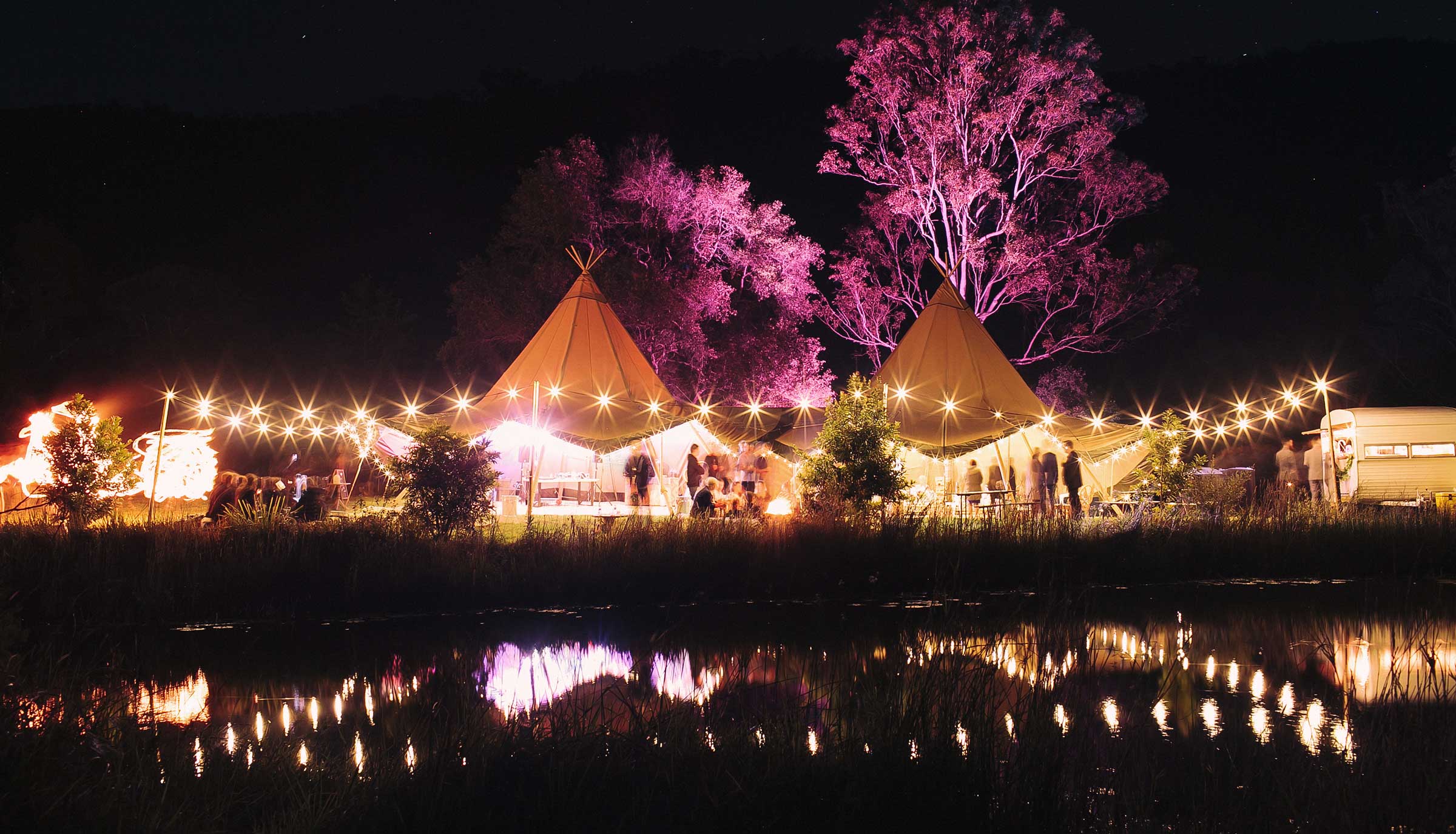 gold coast farm house tipi wedding