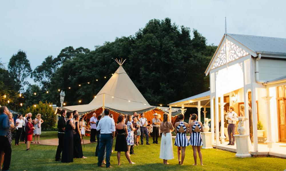 gold coast tipi, wedfest, marquee hire