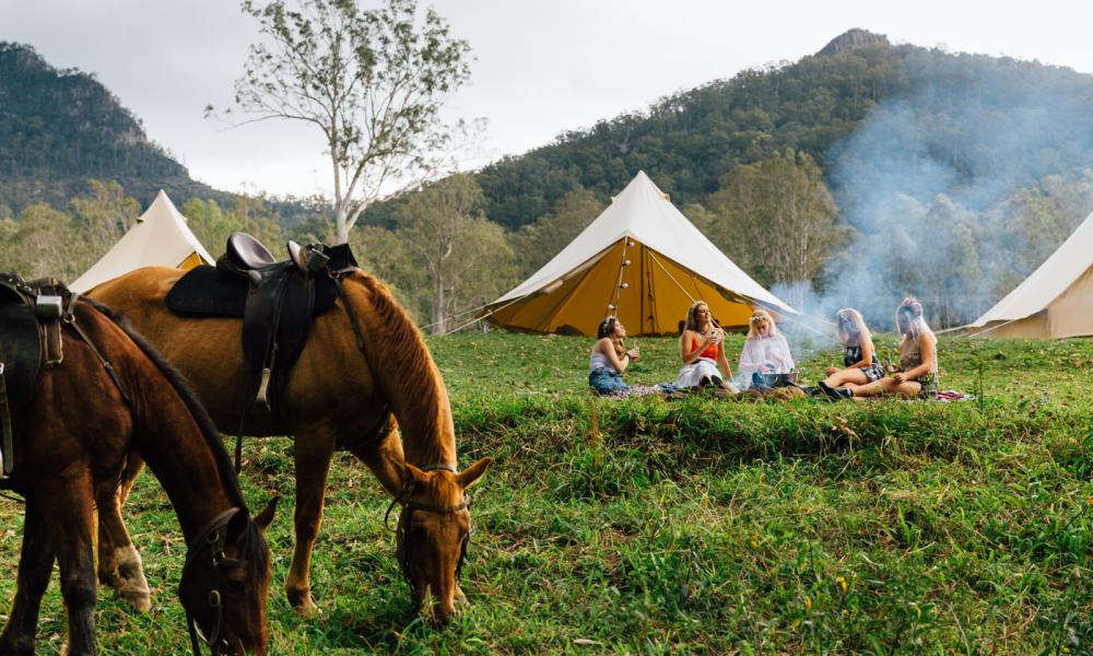 gold coast, clamping, hens party, gold coast getaway, gold coast accommodation, tipis, gold coast tipis, marquee hire