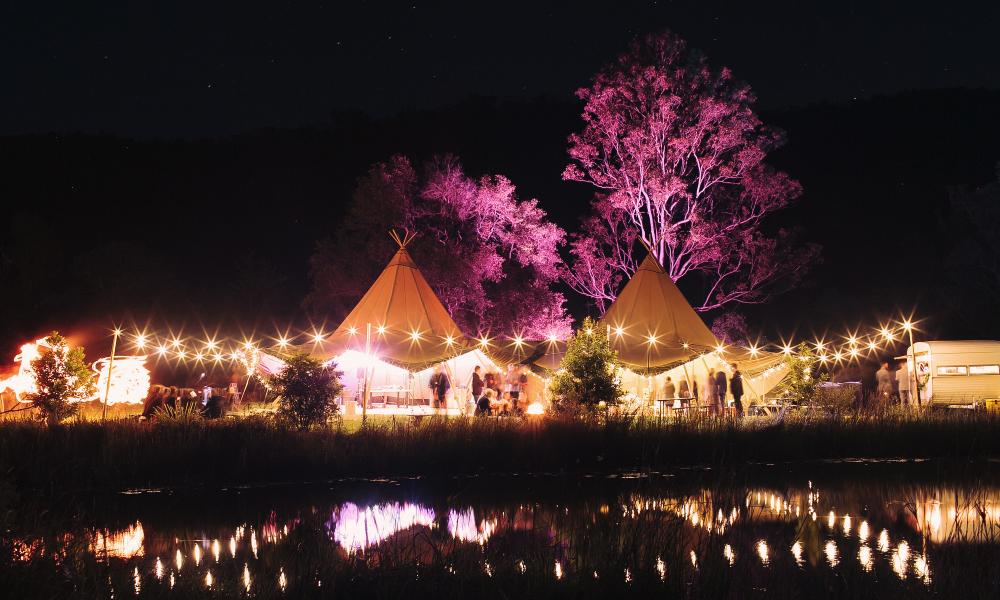 tipi wedding, gold coast, boho wedding, tipis, the farm numinbah