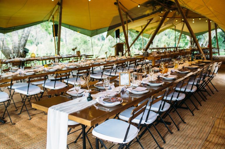 Tipi Wedding Historic Rivermill
