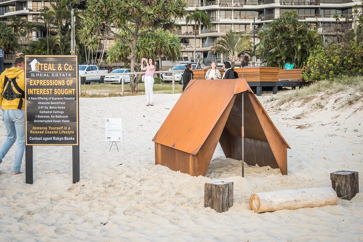 Swell Sculpture Festival 2022 Currumbin Beach Gold Coast Tipis